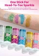 SEVICH Glitter Stick Blue 16 г Блиск-стік гліттер-хайлайтер для обличчя, тіла та волосся Севіч Синій - зображення 9