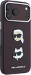 Чохол для смартфона Apple iPhone 18 Pro/17 Pro Karl Lagerfeld Saffiano with Karl & Choupette Heads Pins & Logo Burgundy (KLHCP18LPSWFDHPR) - зображення 4