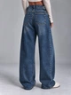 Джинси жіночі It’s Basic 2961-2W6-8 WIDE LEG baggy з регулюванням пояса 42 сині - зображення 5
