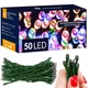 Гирлянда на батарейках Springos 5 м 50 LED 8 режимов CL4107 Mix - изображение 5