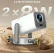 Мультимедійний смарт-проєктор Thundeal TD80 Pro Full HD 1080P Android 13 750 ANSI Wi-Fi Bluetooth Підтримка 4K Домашній кінотеатр - изображение 4