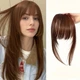 Накладная челка HairEtension, коричневая - изображение 3