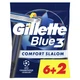 Одноразові станки для гоління (бритви) чоловічі Gillette Blue 3 Comfort Slalom, 8 шт - изображение 2
