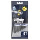 Одноразові станки для гоління (бритви) чоловічі Gillette Blue 3 Comfort Slalom, 5 шт - изображение 1