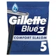 Одноразові станки для гоління (бритви) чоловічі Gillette Blue 3 Comfort Slalom, 5 шт - изображение 2