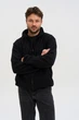 Кофта флісова чоловіча Norwin Tech Fleece чорний, базова, тепла, з високим коміром - зображення 2