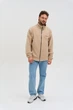 Кофта флісова чоловіча Norwin Tech Fleece бежева, базова, тепла, з високим коміром - зображення 4