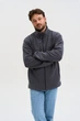 Кофта флисовая мужская Norwin Tech Fleece графит, базовая, теплая, с высоким воротником - изображение 4