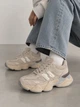 Утепленные высокие кроссовки в стиле New Balance 9060 Женские Bashili Серо-бежевый 36 (23,5 см) Код: 2027-12-6 grey - изображение 1