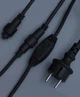 Уличная гирлянда Бахрома 160 LED, 5м × 0,7м, черный каучук 3,3 мм, теплый белый + FLASH, IP65, 220 В, 1444-070 - изображение 2