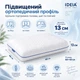 Подушка ортопедична IDEIA SleepWell 60х40х13 см анатомічна з ефектом памʼяті для сну на боці спині та животі з наволочкою на блискавці (4820227288694) - зображення 6
