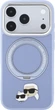 Etui na smartfon Apple iPhone 18 Pro Max/17 Pro Max Karl Lagerfeld Ring Stand 360 Karl & Choupette Heads Pin MagSafe Light Blue (KLHMP18XPSRSKCHB) - obraz 1