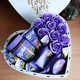Подарунковий бокс у формі серця з солодощами Milka та трояндами для дівчини на день народження новий рік свято (ar407) - зображення 3