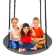 Качели-гнездо Springos круглые 110 см NS027 Black/Grey - изображение 7
