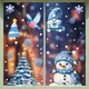 Новорічний декор для вікон та дзеркал Christmas Window Stickers (BQ 534+535) - изображение 1