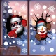 Новорічний декор для вікон та дзеркал Christmas Window Stickers (BQ 379+380) - изображение 1