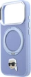 Etui na smartfon Apple iPhone 18 Pro/17 Pro Karl Lagerfeld Ring Stand 360 Karl Head Pin MagSafe Light Blue (KLHMP18LPSRSKLHB) - obraz 5
