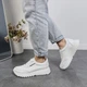 Женские кроссовки ITstyle кожаные Белые 41 (506455) - изображение 6