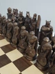 Эксклюзивный набор деревянных шахматных фигур «Рыцари» — резные фигуры в средневековом стиле - изображение 12