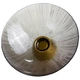 Фруктовница стеклянная "Gold & Grey" 24 см на золотой ножке Yiwu HP-34-118 - изображение 3