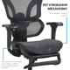 Кресло офисное OfficePro Onix OC975B Mesh эргономичное Black - изображение 11