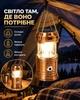 Кемпинговый фонарь светодиодный аккумуляторный на солнечной батарее Solar SH-5800T 6LED+1W Power Bank Золотой - изображение 3