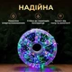 Гірлянда-нитка Роса Хвойна лапа 50 м 1500 LED, Світлодіодна новорічна гірлянда на гнучкому мідному дроті із зеленою оболонкою для ялинки, вікон, фотозон та святкового декору дому, Різнокольоровий - зображення 3