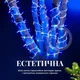 Гірлянда Нитка вулична 100 м 1000 LED з 8 режимами IP65, Світлодіодна новорічна гірлянда на білому проводі від мережі для підсвічування дерев, фасаду, огорожі, тераси, вітрин та святкового декору, Синій - зображення 2