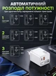 Сетевое зарядное устройство LEXEGO 65W быстрая зарядка GaN PD QC3.0 с выдвижным USB Type-C кабелем 65см для телефона универсальный блок питания для Samsung Xiaomi iPhone самсунга для ноутбука планшета белый (RC65-W) - изображение 6