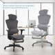 Кресло офисное OfficePro Jade OC970G Fabric эргономичное Gray - изображение 19