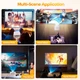 Проектор Magcubic HY300MAX автофокус, Android 14, 4K, Wi-Fi, Bluetooth, пульт Д/У, для дому та офісу, IPTV, фільмів, Megogo, SweetTV, YouTV + промокоди на ТБ (Magcubic HY 300 Max 400 ANSI Aliwinner H726) - зображення 8