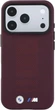 Etui na smartfon BMW M Blue Perfo Metal Logo MagSafe do Apple iPhone 18 Pro / Apple iPhone 17 Pro Burgundowe (3666339668082) - obraz 3
