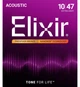 Струни для акустичної гітари Elixir 16002 Nanoweb Phosphor Bronze Extra Light 10/47 - зображення 1