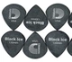 Медиаторы D'Addario 3DBK6 Planet Waves Duralin Black Ice Player's Pack 1.1 mm (10 шт.) - изображение 3