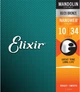 Струны для мандолины Elixir 11500 80/20 Bronze Nanoweb Light 10/34 - изображение 1