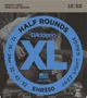 Струни для електрогітари D'Addario EHR350 Half Rounds Jazz Light 12/52 - зображення 1
