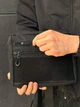 Мужская сумка барсетка мессенджер (планшетка) Slim Patch Black, черная через плечо кондура 1000D для патчей - изображение 5