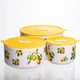 Контейнеры для еды фарфоровые Lemon 9,5/13/15 см Yiwu TS-3P-1 - изображение 1
