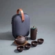 Дорожній набір для чайної церемонії Shan Tea на 4 особи, чайний сервіз із глини в кейсі - зображення 10