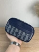 Чоловіча барсетка Lacoste прямокутна сумка Лакоста темно синя ART064 - зображення 2
