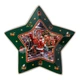 Блюдо сервировочное для подачи закусок салатов фруктов десертов Santa 25.5 см сервировочная тарелка новогодняя рождественская - изображение 1