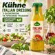 Соус салатний Kühne Italian Dressing 250 мл заправка італійська з базиліком винним оцтом ріпаковою олією пряними травами часниковим екстрактом готова для салатів овочів домашньої кухні - зображення 1