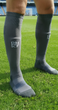 Гетры детские с символикой футбольного клуба Real Madrid Away 2025, 27-35, серые - изображение 1