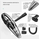 Автомобільний пилосос Vacuum Cleaner E-6 XL-830 120 Вт 9000 Pa акумуляторний з НЕРА фільтром для сухого та вологого прибирання - зображення 9