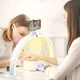 Дуговая бестеневая настольная LED-лампа с держателем для телефона для маникюра, косметолога, бровиста и мастера ресниц 28 Вт 3000–6000K (NH977) - изображение 4