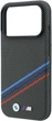 Чохол для смартфона BMW M Quadrille Kevlar Print Tricolor Lines & Metal Logo MagSafe для Apple iPhone 18 Pro / Apple iPhone 17 Pro Anthracite (3666339669485) - зображення 5