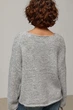Мохеровый джемпер oversize с широкой горловиной цвет серый размер ONE SIZE FL_003577 - изображение 2