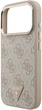 Чохол для смартфона Guess 4G Triangle Logo MagSafe для Apple iPhone 18 Pro / Apple iPhone 17 Pro Pink/Gold (3666339676896) - зображення 5