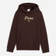 Детское худи для девочки Puma Essentials Script Glitter 69465633 122-128 см Коричневое (4070033358368) - изображение 4
