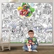 Раскраска Супер Марио / Super Mario Мега большая раскраска 120 х 150 см - изображение 1